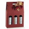 BOX FÃR 3 FLASCHEN burgund